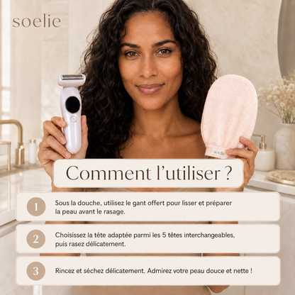 Rasoir électrique 5-en-1 pour femme — Soelie